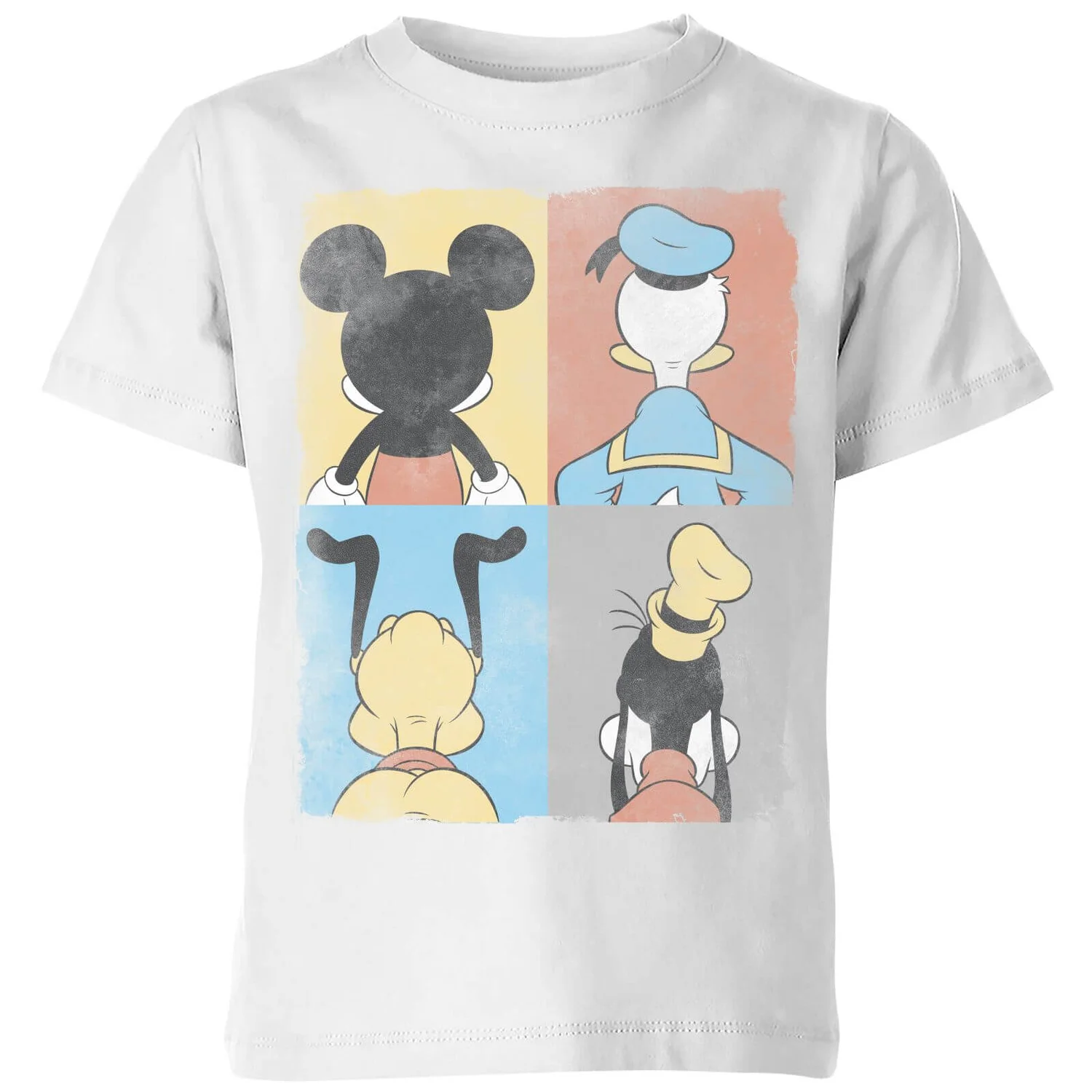 Disney Donald Duck Mickey Mouse Pluto Goofy Tiles Kids' T-Shirt - White 1 Disney Donald Duck Mickey Mouse Pluto Goofy Tiles Kids' T-Shirt - White
