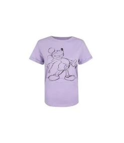 Disney - T-shirt MICKEY GIGGLES - Femme (Lilas) - UTTV1249