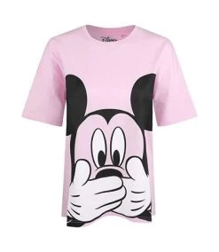 Disney - T-shirt DON'T SPEAK - Femme (Rose Clair / Noir) - UTTV893