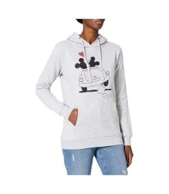 Disney - Sweat à Capuche - Femme (Gris / Noir) - UTTV1095 -Disney 1F1C1E6DF70D7177614C36F327A1BEAD4F922EAEE574B6EBA84CF9FACDDCB111