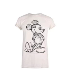 Disney - T-shirt - Femme (Beige Pâle / Noir) - UTTV568