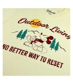 Disney - T-shirt OUTDOOR LIVING - Femme (Jaune Clair) - UTTV1347 -Disney 223F08676BA7AC64C709B9D65F66EB47DF8BDF584212FA890FB6454B1901FACF