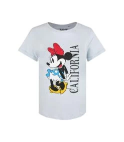 Disney - T-shirt CALIFORNIA - Femme (Bleu Ciel) - UTTV1155