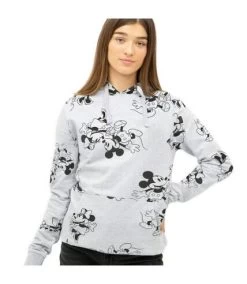 Disney - Sweat à Capuche - Femme (Gris Chiné) - UTTV1294 -Disney 358CEC28A2DD567AE125ED7EF22E78FD47480D06D7EDA2ADE9E093CF49718D5A