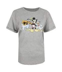 Disney - T-shirt MICKEYS CREW - Femme (Gris Chiné) - UTTV337