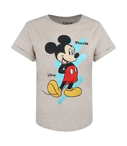 Disney - T-shirt FLORIDA - Femme (Gris Clair / Noir / Rouge) - UTTV683 1 Disney - T-shirt FLORIDA - Femme (Gris Clair / Noir / Rouge) - UTTV683