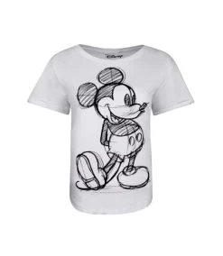 Disney - T-shirt - Femme (Blanc / Noir) - UTTV129