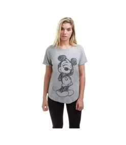 Disney - T-shirt SHY - Femme (Gris) - UTTV1667 -Disney 723280DCD0679FF6A658B4FCFDFA812E0A967E471CC9777C6D094A39475DA622