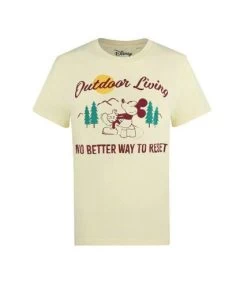 Disney - T-shirt OUTDOOR LIVING - Femme (Jaune Clair) - UTTV1347