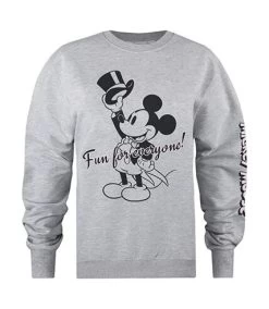 Disney - Sweat SHOWTIME FUN FOR EVERYONE - Femme (Gris Chiné) - UTTV749