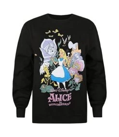 Disney - Sweat ALICE IN THE GARDEN - Femme (Noir) - UTTV593