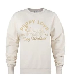 Disney - Sweat PUPPY LOVE - Femme (Gris Clair) - UTTV810