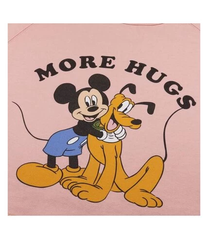 Disney - Sweat Court MORE HUGS - Femme (Rose Pâle) - UTTV707 3 Disney - Sweat Court MORE HUGS - Femme (Rose Pâle) - UTTV707 – Image 3