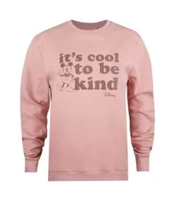 Disney - Sweat ITS COOL TO BE KIND - Femme (Rose Pâle) - UTTV559