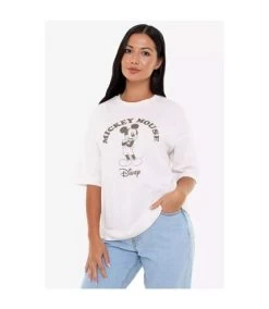 Disney - T-shirt MUTED - Femme (Blanc) - UTTV1807 -Disney BC3D30A0E0FC24659D0F276FF72AA70A153B5AAC94EF4080FDF4D076FA120914
