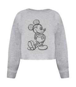 Disney - Sweat Court - Femme (Gris Clair Chiné) - UTTV440