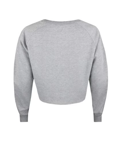 Disney - Sweat Court MORE HUGS - Femme (Gris Chiné) - UTTV707 2 Disney - Sweat Court MORE HUGS - Femme (Gris Chiné) - UTTV707 – Image 2