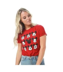 Disney - T-shirt - Femme (Rouge) - UTTV1511 -Disney C622ABC4C748FE327E4C83EEC44B9C632F591DC57838435ED48EBADDF9D8B530