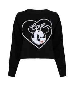Disney - Sweat Court - Femme (Noir) - UTTV1393
