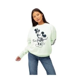 Disney - Sweat SHOWTIME FUN FOR EVERYONE - Femme (Vert De Gris) - UTTV749 -Disney D2BDBD4764E88E649D9C9074CE8246E4C0F4E6A3BFF2AD8422237555A893C94C