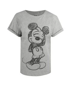 Disney - T-shirt SHY - Femme (Gris) - UTTV1667