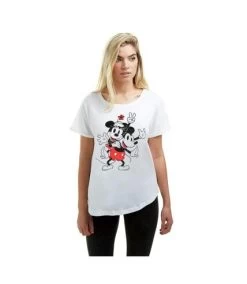 Disney - T-shirt - Femme (Blanc) - UTTV328 -Disney E36CDF967BB608B55569716C8702C0CFBA6BFF613B43EBD034C8262D264EC146