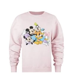 Disney - Sweat MICKEY & FRIENDS - Femme (Rose Pâle) - UTTV580