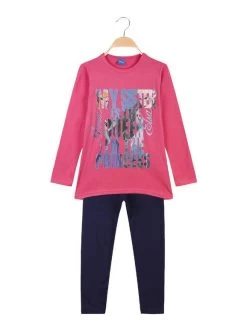 Disney Frozen Costume Long Bébé Fille Anna Et Elsa Avec Imprimé - Fuchsia