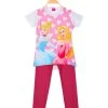 Disney Princess Ensemble Court Fille Avec Legging - Bianco