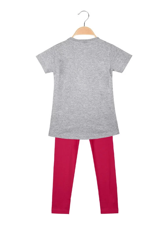 Disney Ensemble Court Fille Avec Legging - Grigio 2 Disney Ensemble Court Fille Avec Legging - Grigio – Image 2