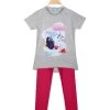 Disney Ensemble Court Fille Avec Legging - Grigio