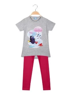 Disney Ensemble Court Fille Avec Legging - Grigio
