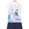 Disney Frozen Ensemble Court Pour Fille En Coton - Bianco