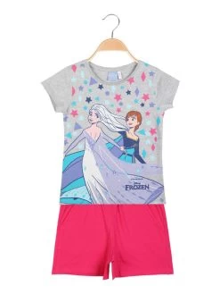 Disney Frozen Ensemble Court Pour Fille En Coton - Grigio