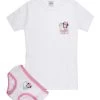 Disney Ensemble Sous-vêtement Fille 2 Pièces Minnie - T-shirt + Slip - Bianco
