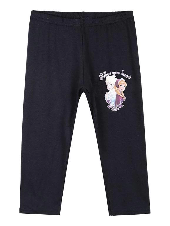 Disney Frozen Legging Petite Fille - Blu Scuro 1 Disney Frozen Legging Petite Fille - Blu Scuro
