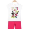 Disney MICKEY And FRIENDS - Ensemble Short Fille Minnie Et Mickey - Bianco