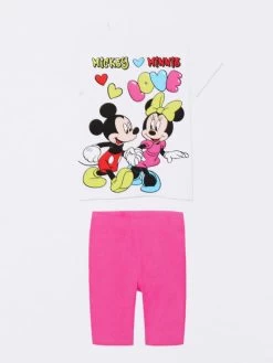Disney MICKEY And FRIENDS - Ensemble Short Fille Minnie Et Mickey - Bianco -Disney mickey and friends ensemble short fille minnie et mickey 631370