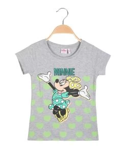 Disney MICKEY And FRIENDS - T-shirt Fille Manches Courtes Avec Imprimé - Grigio