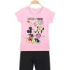 Disney MICKEY And FRIENDS - Tenue Fille Courte Minnie Et Mickey - Rosa