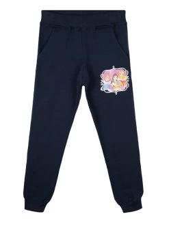 Disney Princess Pantalon De Sport Fille Avec Revers - Blu Scuro