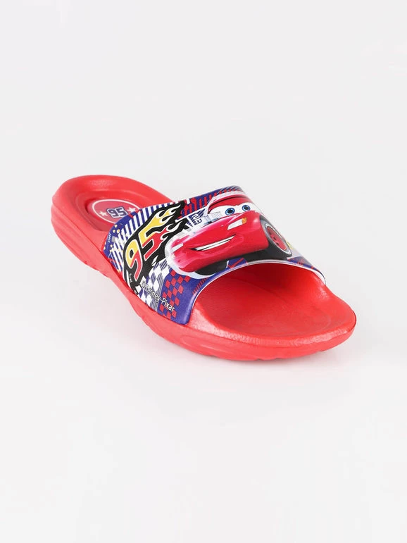 Disney Pantoufles En Caoutchouc Cars - Rosso 1 Disney Pantoufles En Caoutchouc Cars - Rosso