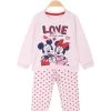 Disney Baby Pyjama Bébé Fille Minnie En Coton Chaud - Rosa