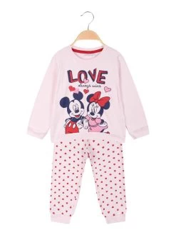 Disney Baby Pyjama Bébé Fille Minnie En Coton Chaud - Rosa