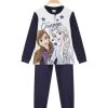 Disney Frozen Pyjama Chaud En Coton Pour Fille - Blu