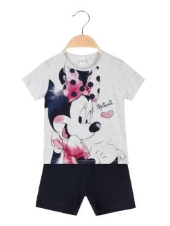 Disney Baby Pyjama Court Minnie Bébé Fille - Grigio