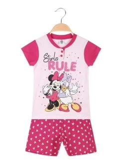 Disney Pyjama Fille Court Minnie Avec Imprimés - Fuchsia