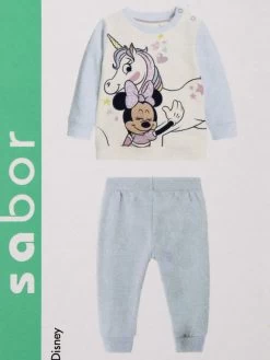 Disney Pyjama Long Bébé Fille En Coton Molletonné - Azzurro -Disney pyjama long bebe fille en coton molletonne 570869