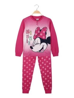 Disney Pyjama Long Bébé Fille Minnie En Coton - Fuchsia