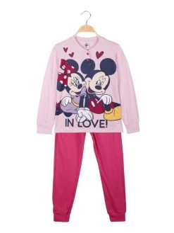 Disney Pyjama Long Bébé Fille Minnie En Coton - ROSA